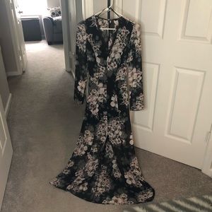 Floral Floor Length Gown - Like New!